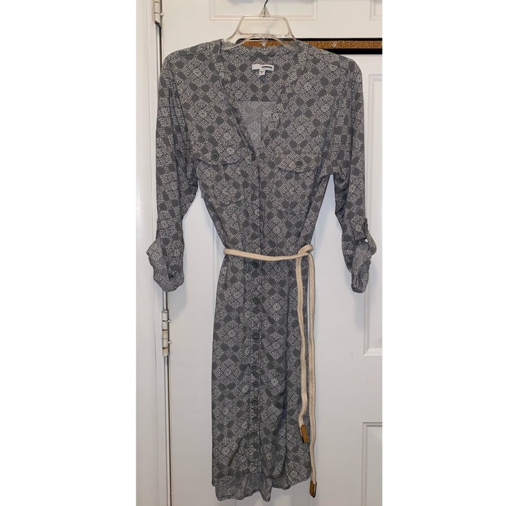 Three quarter length sleeve dress